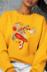 Yellow Fashion Sportswear Print Patchwork O Neck Tops