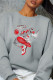 Grey Fashion Sportswear Print Patchwork O Neck Tops