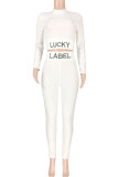 Pink Casual Sportswear Print Patchwork Half A Turtleneck Long Sleeve Two Pieces