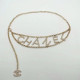 Gold Fashion Celebrities Letter Hot Drill Belts