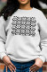 White Fashion Casual Print Patchwork O Neck Tops