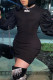 Black Fashion Casual Solid Basic O Neck Long Sleeve Dresses