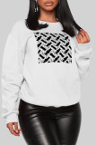 Yellow Casual Street Print Patchwork O Neck Tops