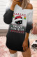 Black Gray Casual Print Patchwork O Neck Tops