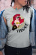 Grey Street Cute Character Patchwork O Neck T-Shirts