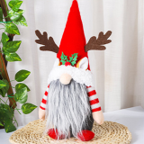 Red Bean Paste Christmas Day Casual Party Patchwork Wapiti Santa Claus Costumes