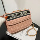 Pink Fashion Casual Letter Patchwork Bags