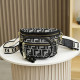 Black And White Fashion Street Letter Print Patchwork Bags