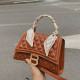 Brown Fashion Casual Plaid Patchwork Bags