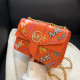 Orange Fashion Casual Letter Patchwork Bags