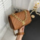 Brown Fashion Casual Plaid Patchwork Bags
