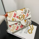 White Fashion Casual Letter Patchwork Bags