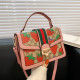Pink Fashion Casual Letter Print Patchwork Bags