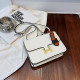 White Fashion Casual Solid Patchwork Bags