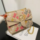 Khaki Fashion Casual Letter Patchwork Bags