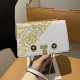 White Fashion Casual Print Patchwork Bags