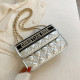 Silver Fashion Casual Letter Patchwork Bags
