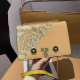 Yellow Fashion Casual Print Patchwork Bags
