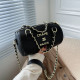 Black Fashion Casual Letter Patchwork Bags