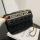 Black Fashion Casual Letter Patchwork Bags