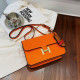 Orange Fashion Casual Solid Patchwork Bags