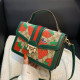 Green Fashion Casual Letter Print Patchwork Bags