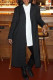 Black Fashion Casual Solid Patchwork Cardigan Turndown Collar Outerwear