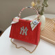 Red Fashion Casual Letter Patchwork Bags