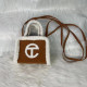 Brown Fashion Casual Letter Patchwork Bags