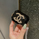 Black Fashion Street Letter Pearl Bags