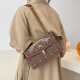 Brown Fashion Street Letter Patchwork Bags