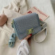 Blue Fashion Casual Patchwork Hot Drill Bags