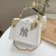 White Fashion Casual Letter Patchwork Bags