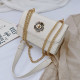 White Fashion Casual Solid Patchwork Bags