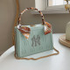 Green Fashion Casual Letter Patchwork Bags