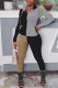 Black Casual Solid Patchwork Zipper Hooded Collar Long Sleeve Two Pieces
