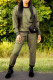 Gold Casual Solid Patchwork O Neck Long Sleeve Two Pieces