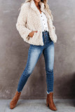 Pink Fashion Casual Solid Cardigan Mandarin Collar Outerwear