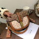 Apricot Fashion Vintage Print Patchwork Bags
