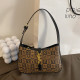 Brown Fashion Vintage Letter Patchwork Bags