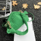 Green Fashion Street Solid Patchwork Bags