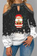 Black Casual Sweet Print Hollowed Out Patchwork O Neck Tops