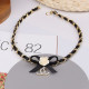 Gold Fashion Elegant Letter Patchwork Necklaces