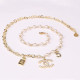 Gold Fashion Elegant Letter Patchwork Necklaces