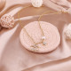 Gold Fashion Elegant Letter Patchwork Necklaces