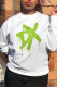 White Casual Street Print Patchwork O Neck Tops