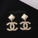 Gold Fashion Elegant Letter Patchwork Hot Drill Earrings