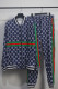 Navy Blue Fashion Street Letter Patchwork Mandarin Collar Long Sleeve Two Pieces