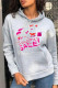Grey Fashion Casual Print Basic Hooded Collar Tops