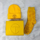 Yellow Fashion Vintage Letter Patchwork Bags